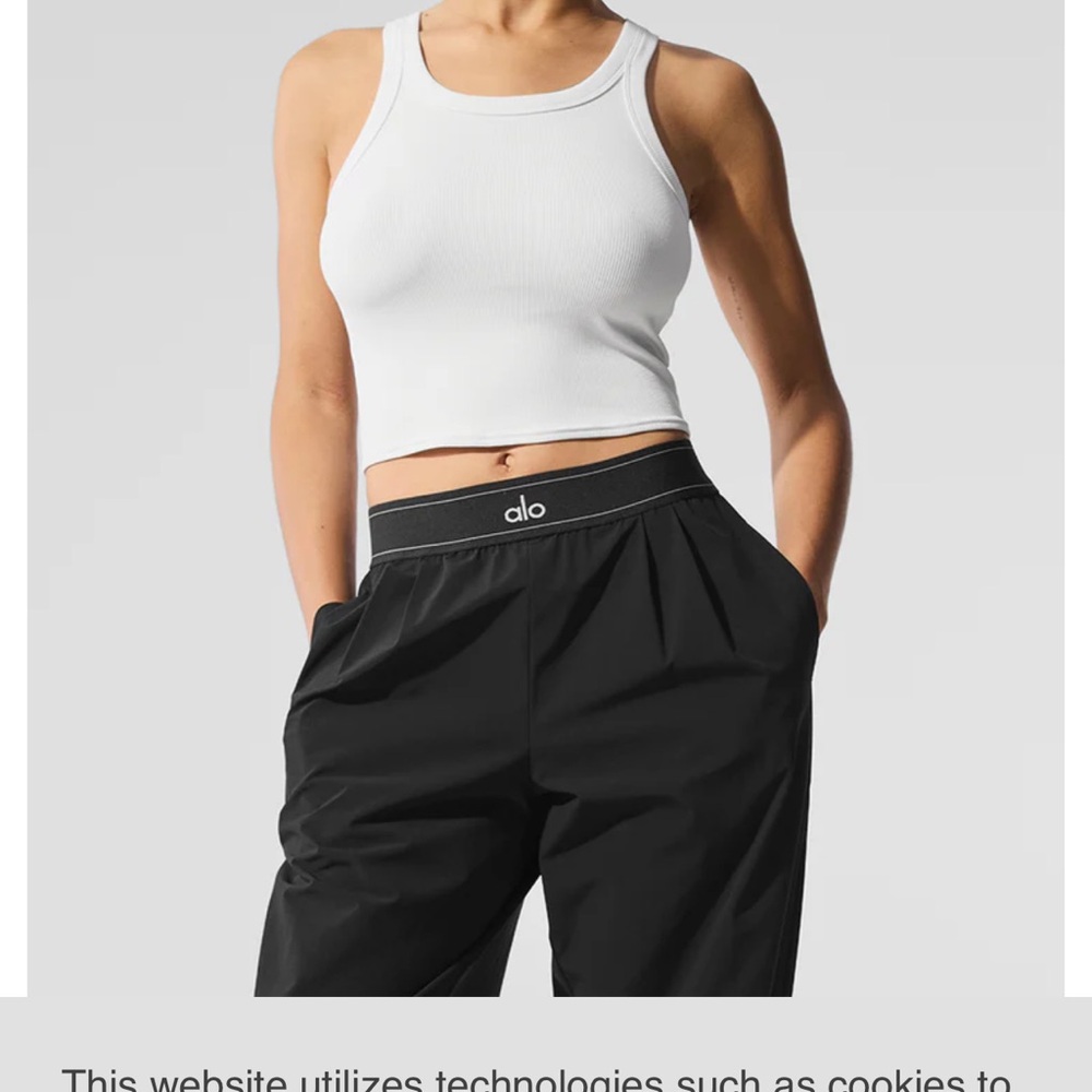 Alo yoga goddess white tank top